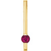 Bar Pendant Mounting in 10 Karat Yellow Gold for Round Stone, 0.91 grams