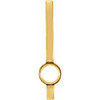 Bar Pendant Mounting in 18 Karat Yellow Gold for Round Stone, 1.24 grams