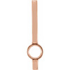 Bar Pendant Mounting in 18 Karat Rose Gold for Round Stone, 1.24 grams