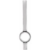 Bar Pendant Mounting in Sterling Silver for Round Stone, 0.83 grams