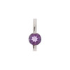 Bar Pendant Mounting in Platinum for Round Stone, 0.84 grams
