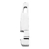 Bar Slide Pendant Mounting in 14 Karat Rose Gold for Emerald cut Stone, 0.85 grams