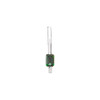 Accented Bar Slide Pendant Mounting in Sterling Silver for Emerald cut Stone, 1.07 grams