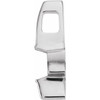 Bar Pendant Mounting in 10 Karat White Gold for Trillion Stone, 0.45 grams