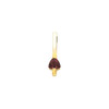 Accented Bar Slide Pendant Mounting in 18 Karat Yellow Gold for Trillion Stone, 1.34 grams