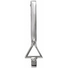 Bar Pendant Mounting in 18 Karat White Gold for Triangle Stone, 1.18 grams