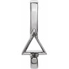 Accented Bar Slide Pendant Mounting in Sterling Silver for Triangle Stone, 0.45 grams