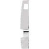Bar Slide Pendant Mounting in Sterling Silver for Round Stone, 2.04 grams