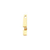 Bar Slide Pendant Mounting in Sterling Silver for Oval Stone, 1.74 grams