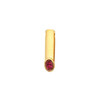 Bar Pendant Mounting in 10 Karat Rose Gold for Oval Stone, 1.88 grams