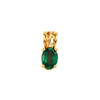 Oval 4 Prong Scroll Pendant Mounting in 10 Karat Rose Gold for Oval Stone, 0.89 grams