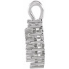 Halo Style Pendant Mounting in Platinum for Oval Stone, 8.65 grams