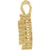Halo Style Pendant Mounting in 18 Karat Yellow Gold for Oval Stone, 3.11 grams