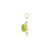 Filigree Pendant Mounting in 10 Karat Rose Gold for Oval Stone, 0.75 grams