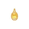 Oval Filigree Pendant Mounting in 10 Karat Yellow Gold for Oval Stone, 1.84 grams