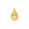 Oval Filigree Pendant Mounting in 10 Karat Rose Gold for Oval Stone, 1.6 grams