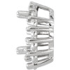 Halo Style Necklace or Pendant Mounting in 10 Karat White Gold for Oval Stone, 0.78 grams