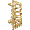 Graduated Halo Style Slide Pendant Mounting in 18 Karat Yellow Gold for Round Stone, 1.57 grams