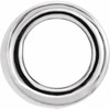 Bezel Set Solitaire Slide Pendant Mounting in 18 Karat White Gold for Round Stone, 1.17 grams