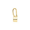 Round Bezel Set Pendant Mounting in 18 Karat Yellow Gold for Round Stone, 0.64 grams