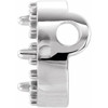 Halo Style Necklace or Pendant Mounting in 18 Karat White Gold for Round Stone, 0.96 grams