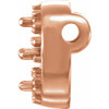 Halo Style Necklace or Pendant Mounting in 10 Karat Rose Gold for Round Stone, 0.57 grams