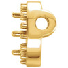Halo Style Necklace or Pendant Mounting in 10 Karat Yellow Gold for Round Stone, 0.41 grams