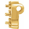Halo Style Necklace or Pendant Mounting in 18 Karat Yellow Gold for Round Stone, 0.77 grams