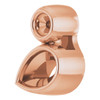 Bezel Set Necklace or Slide Pendant Mounting in 18 Karat Rose Gold for Pear shape Stone, 1.37 grams