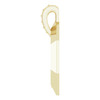Family Geometric Necklace or Pendant Mounting in 10 Karat Yellow Gold for Round Stone, 1.96 grams