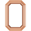 Emerald Bezel Set Slide Pendant Mounting in 18 Karat Rose Gold for Emerald Stone, 0.52 grams
