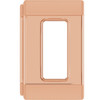 Emerald Bezel Set Slide Pendant Mounting in 18 Karat Rose Gold for Emerald Stone, 0.52 grams