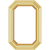 Emerald Bezel Set Slide Pendant Mounting in 18 Karat Yellow Gold for Emerald Stone, 0.52 grams