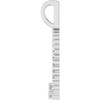 Family Circle Necklace or Pendant Mounting in 10 Karat White Gold for Round Stone, 1.12 grams