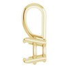 Solitaire Pendant Mounting in 18 Karat Yellow Gold for Round Stone, 0.59 grams