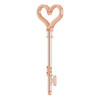 Family Key Pendant Mounting in 14 Karat Rose Gold for Round Stone, 1.85 grams