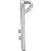Family Heart Pendant Mounting in 18 Karat White Gold for Round Stone, 2 grams
