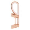 Solitaire Pendant Mounting in 18 Karat Rose Gold for Oval Stone, 0.41 grams