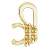 Hidden Halo Pendant Mounting in 10 Karat Yellow Gold for Round Stone, 0.45 grams