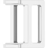 Emerald Channel Set Slide Pendant Mounting in 10 Karat White Gold for Emerald Stone, 0.26 grams