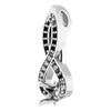 Infinity Inspired Pendant Mounting in Sterling Silver for Round Stone, 1.18 grams