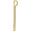 Family Engravable Bar Pendant Mounting in 14 Karat Yellow Gold for Round Stone, 1.61 grams