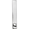 Family Engravable Bar Pendant Mounting in 14 Karat White Gold for Round Stone, 1.56 grams