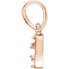 Cluster Pendant Mounting in 14 Karat Rose Gold for Round Stone, 1.01 grams