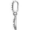 Cluster Pendant Mounting in Platinum for Round Stone, 3.16 grams