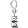 Filigree Back Set Bezel Pendant Mounting in Sterling Silver for Round Stone, 0.37 grams