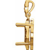 Halo Style Pendant Mounting in 14 Karat Yellow Gold for Cushion Stone, 3.5 grams