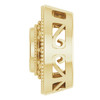 Halo Style Pendant Mounting in 14 Karat Yellow Gold for Round Stone, 2.09 grams