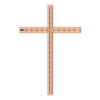 Cross Pendant Mounting in 10 Karat Rose Gold for Round Stone, 3.02 grams