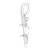 Accented Pendant Mounting in 18 Karat White Gold for Cushion Stone, 3.52 grams